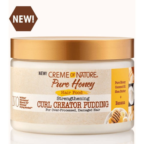 Creme der Natur reiner Honig Curl Schöpfer Pudding 11,5 oz