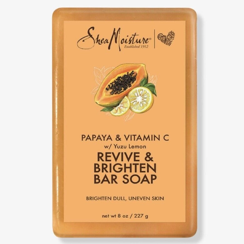 Shea Moisture Papaya & Vitamin C Bar Seife Revive + heller 8oz