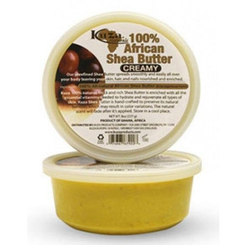 Kuza 100% afrikanischer Shea Butter cremiger Gelb 8 oz