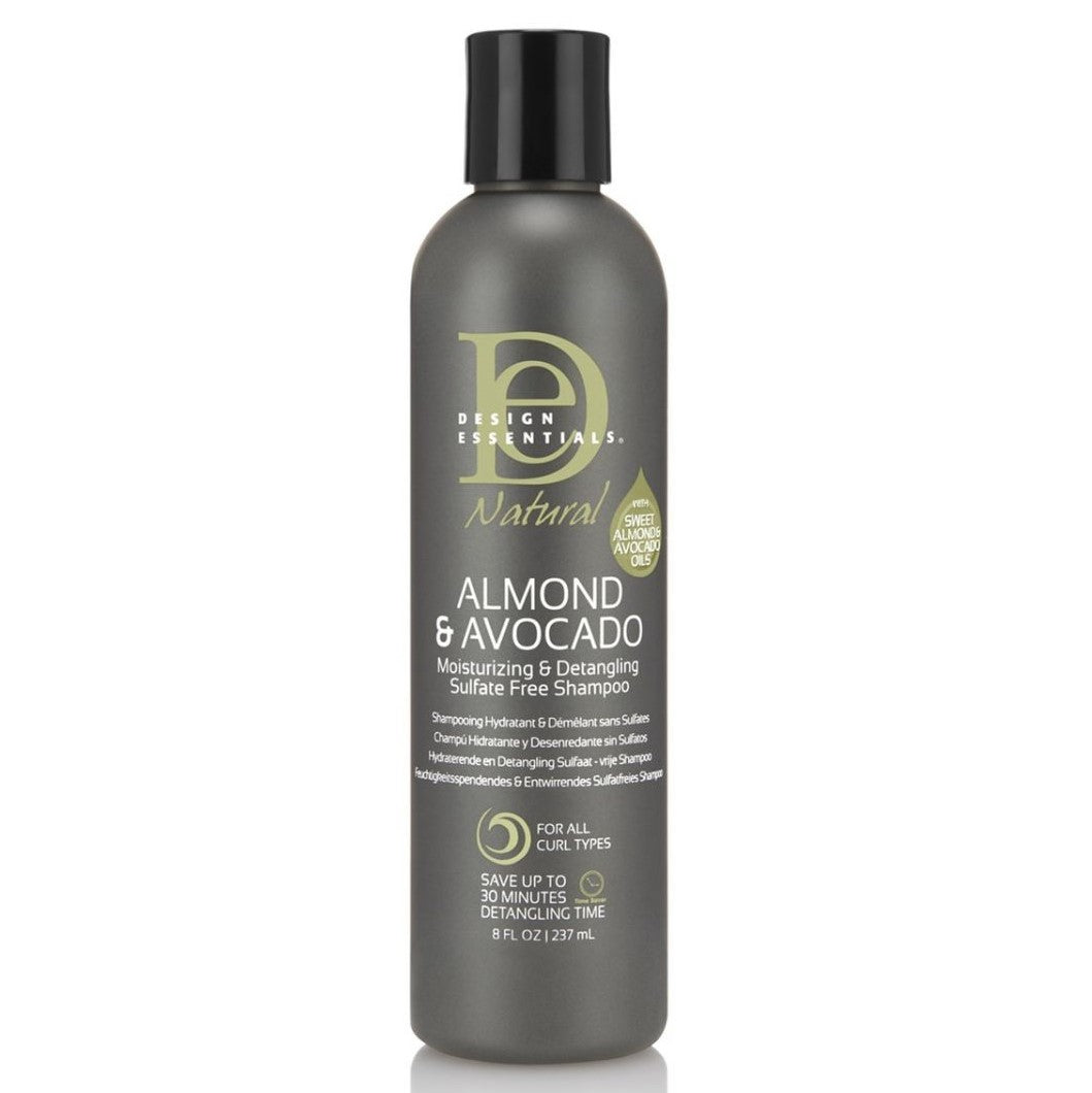 Design Essentials Mandel & Avocado Feuchtigkeits und Entwirren von Sulfatfreies Shampoo 237 ml