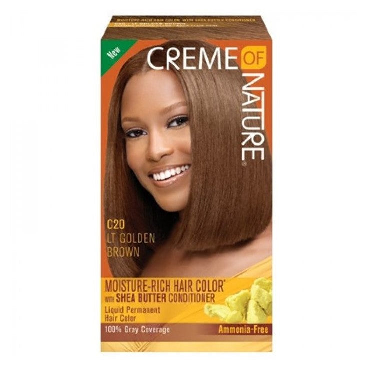 Creme der Natur Feuchtigkeit reichhaltiges Haarfarbe C20 Hellgoldbraun