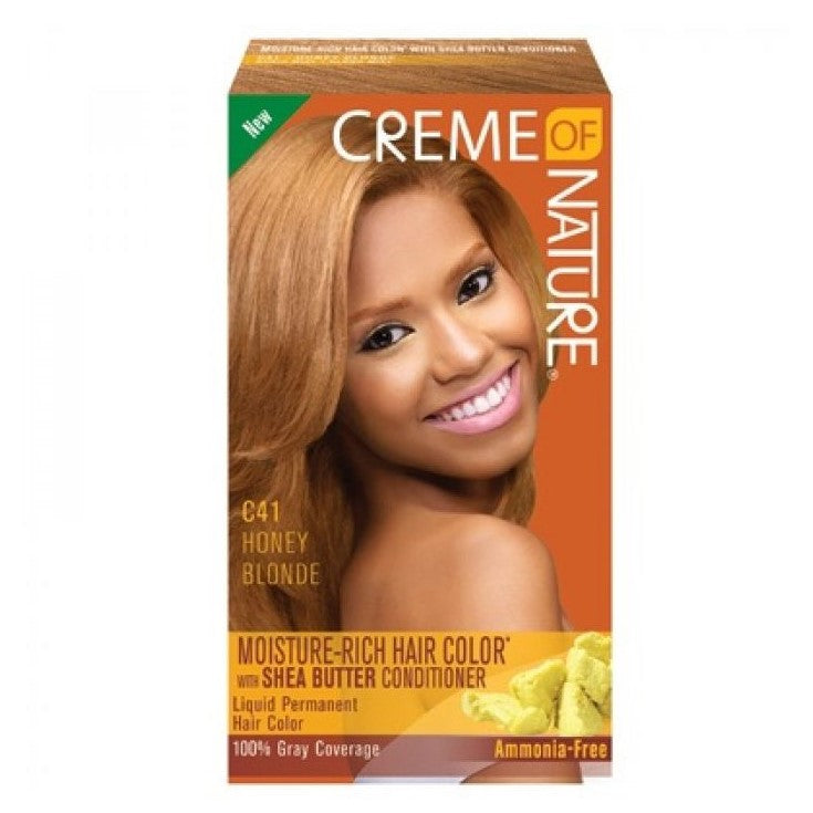 Creme der Natur Feuchtigkeit reichhaltiges Haarfarbe Kit C41 Honigblonde