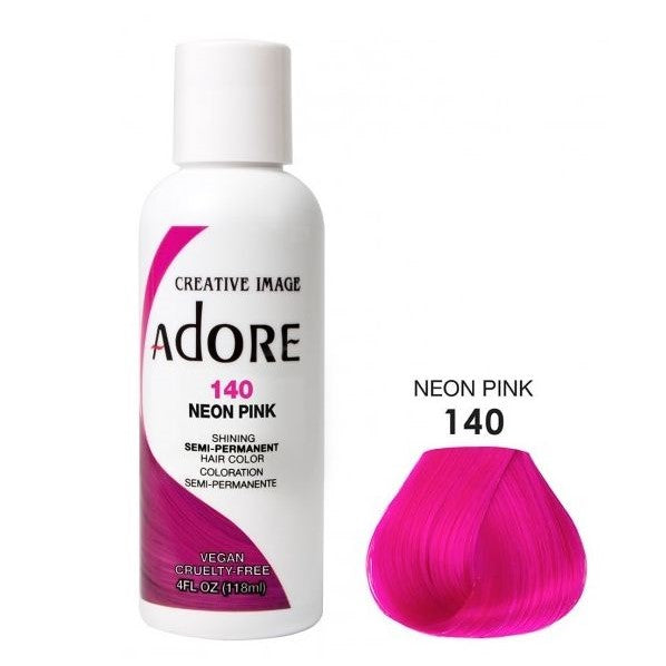 Verehren semi dauerhafte Haarfarbe 140 Neon Pink 118ml