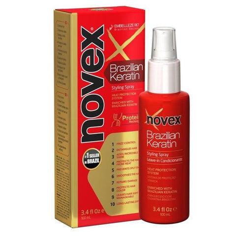 Novex Brasilianer Keratin -Styling -Spray Urlaub in 3,4 Unzen