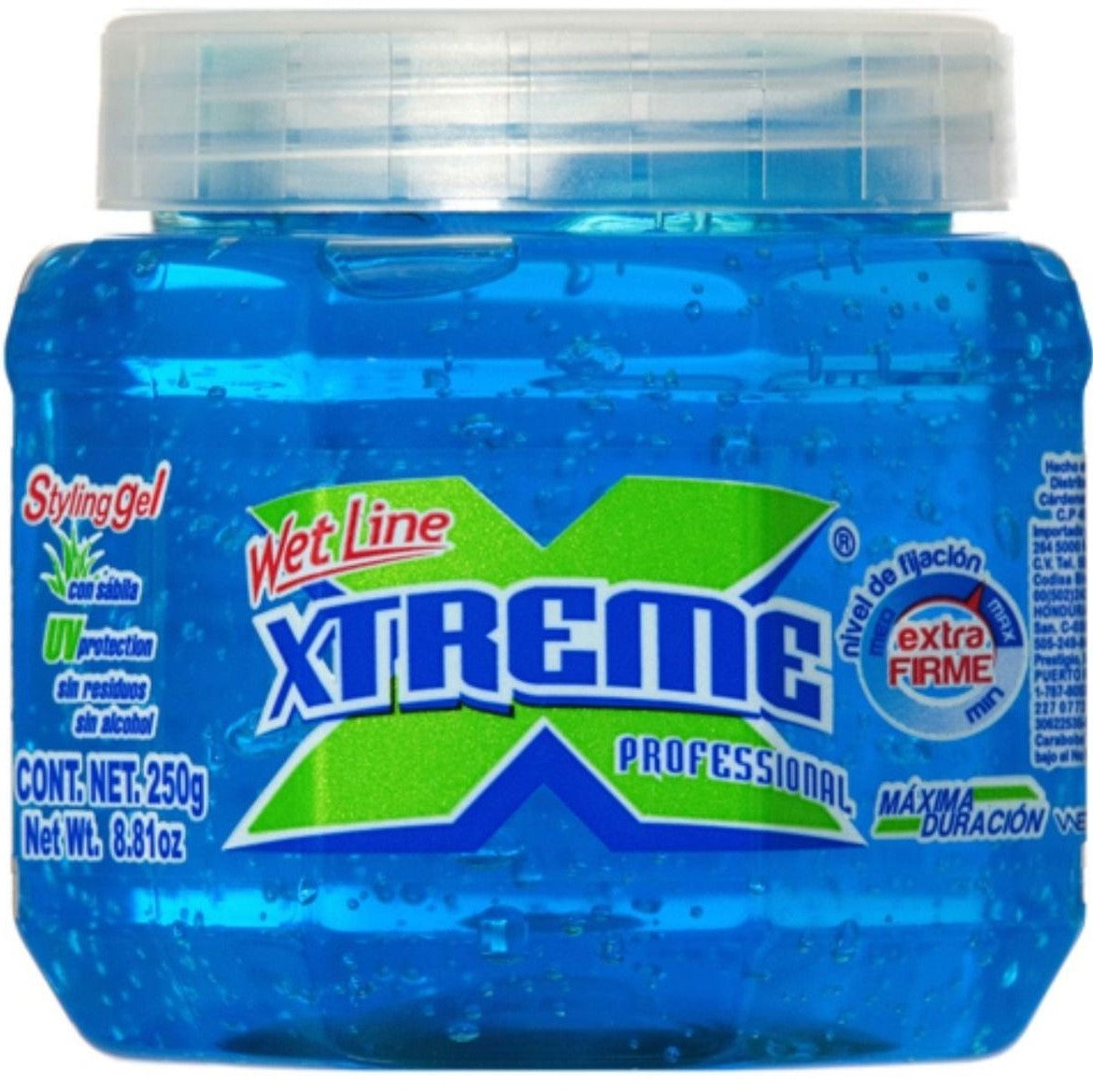 Wet Line Xtreme Professional Styling Gel Extra Halten Sie Blau, 8,8 oz / 250 ml
