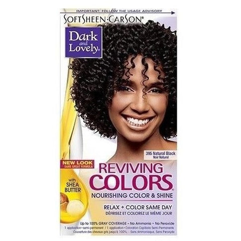 Dunkle und schöne Haarfarbe wiederbelebte Farbe 395 Natural Schwarz
