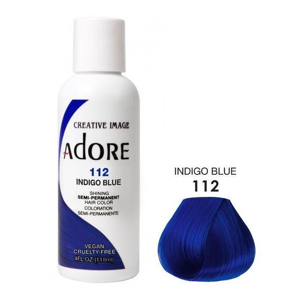 Verehren semi dauerhafte Haarfarbe 112 Indigo Blue 118ml