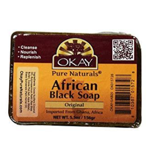 Okay afrikanische schwarze Seife Original 5,5 Unzen