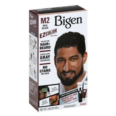 Big Ez Farbe M2 Haare & Bart Farbe echte schwarze graue Abdeckung