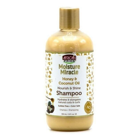 Afrikanischer Stolz Feuchtigkeitswunder Honig und Kokosnussöl Shampoo 354 ml