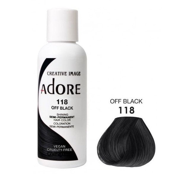 Verehren semi dauerhafte Haarfarbe 118 OFF Black 118ml