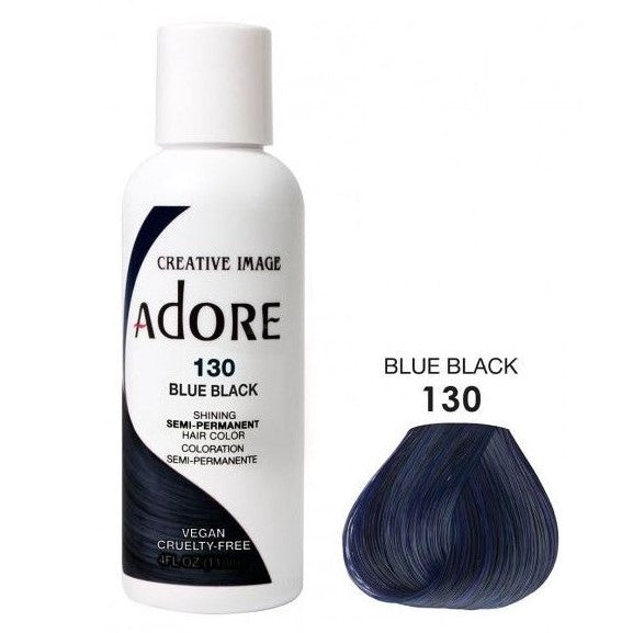 Verehren semi dauerhafte Haarfarbe 130 Blau Schwarz 118ml