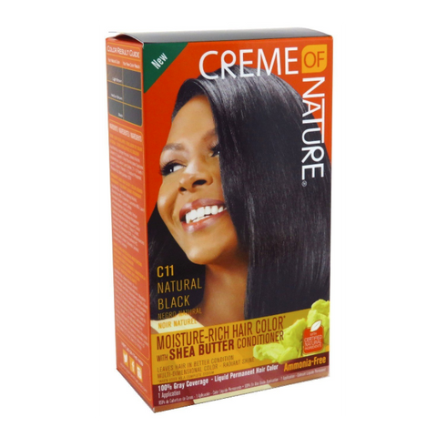 Creme der Natur Feuchtigkeit reichhaltige Haarfarbe natürlicher schwarzer C11