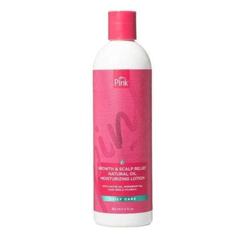 Pink Wachstum & Kopfhaut Relief natürliche Ölfeuchtigkeits -Lotion 12 oz