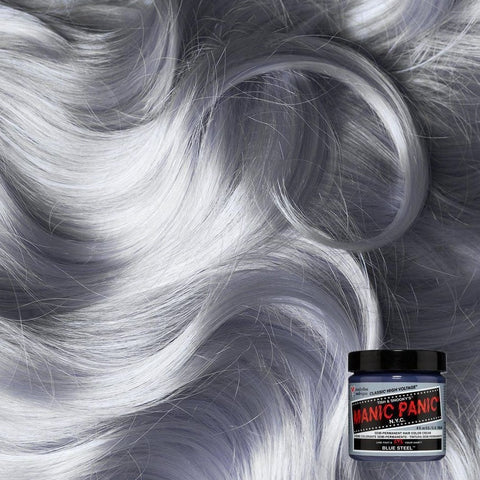 Manisch Panik Hochspannung blau Stahl Haarfarbe 118 ml