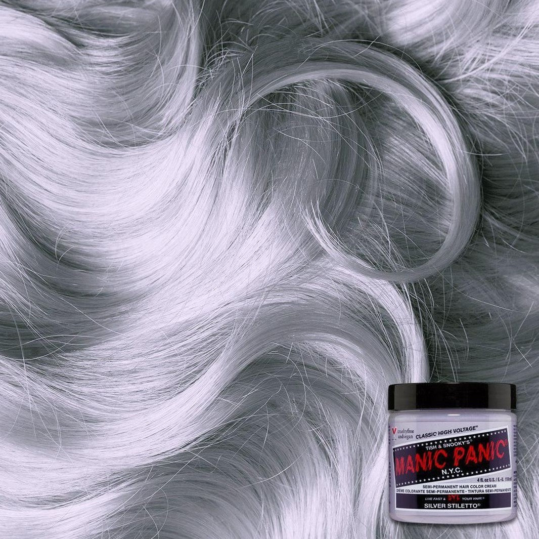 Manische Panik Hochspannung Silber Stiletto Haarfarbe 118 ml