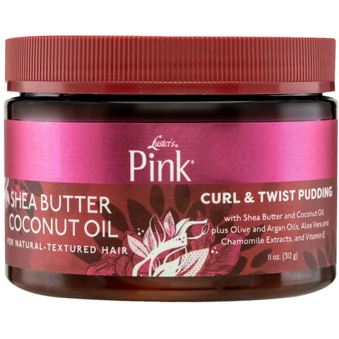 Pink Sheabutter Kokosnussöl Curl & Twist Pudding 11 Unzen